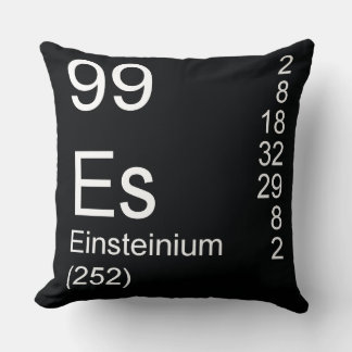 Einsteinium Throw Pillow