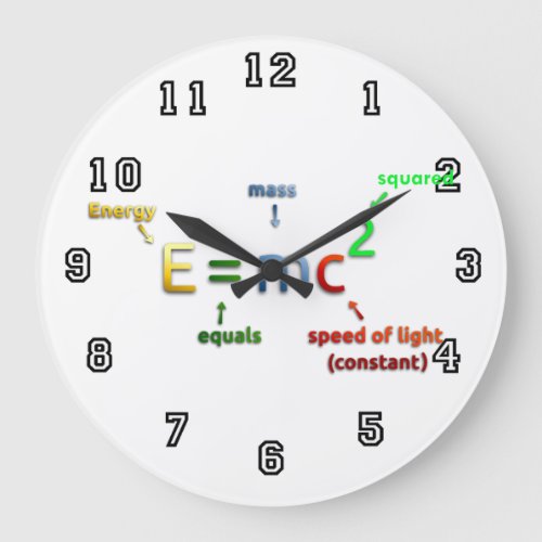Einsteins Mass Energy Equivalence Large Clock