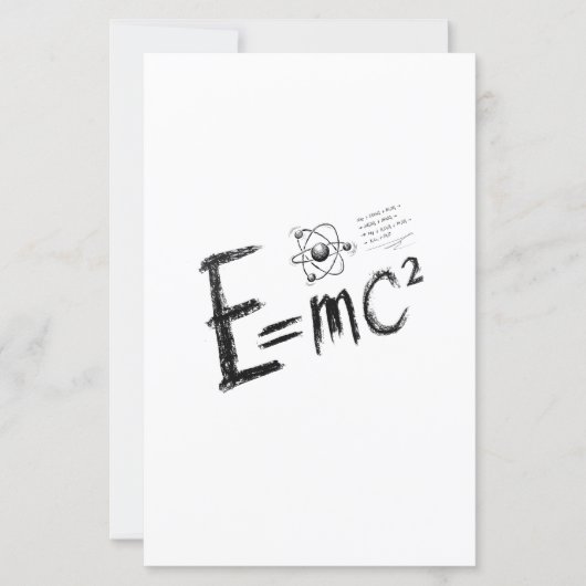 Einstein's Theory of Relativity. Formula (Front)