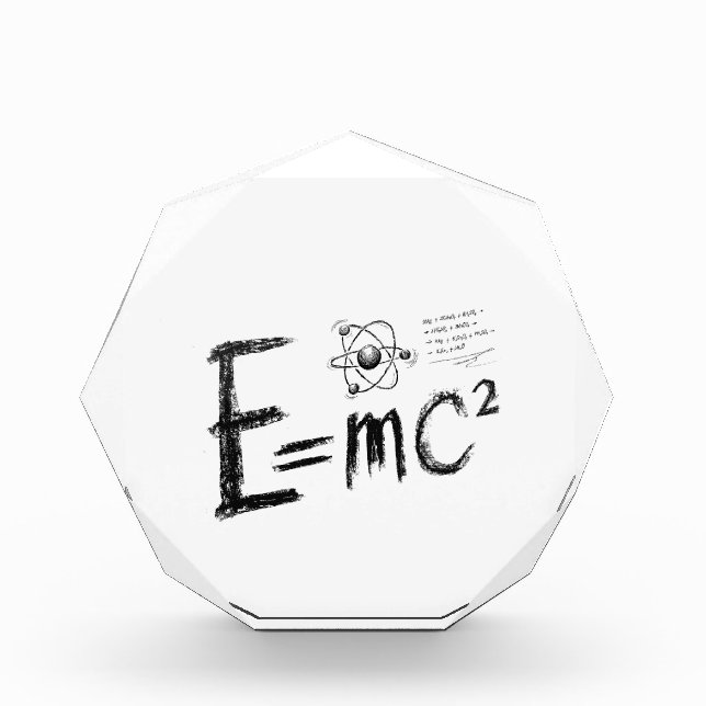  Einstein's Theory of Relativity. Formula Acrylic Award (Front)
