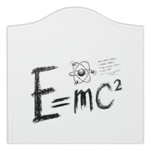  Einstein's Theory of Relativity. Formula Door Sign