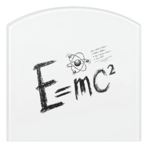 Einstein's Theory of Relativity. Formula Door Sign
