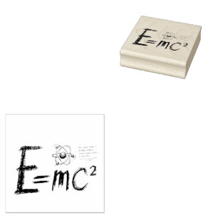 Einstein's Theory of Relativity. Formula Rubber Stamp