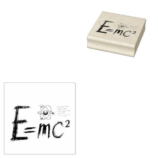 Einstein's Theory of Relativity. Formula Rubber Stamp
