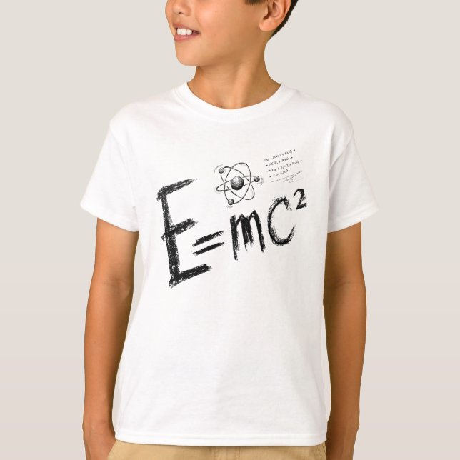 Einstein's Theory of Relativity. Formula T-Shirt (Front)