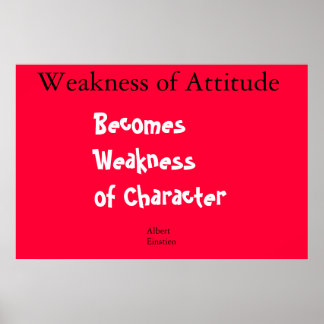 Einstien quote poster