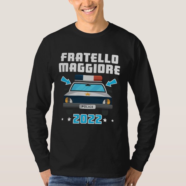 Einzelkind Siblings Son Police 2022 Big Brother T-Shirt (Front)