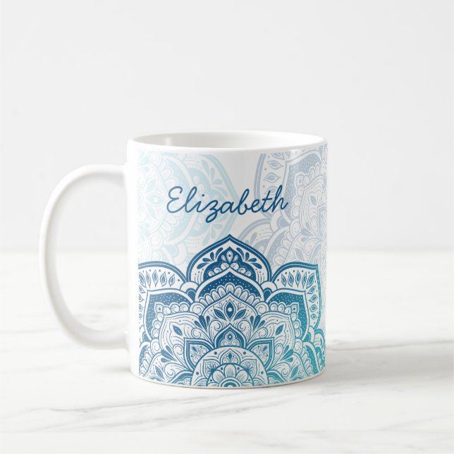 Eira Mandala 11 oz. Personalized Mug (Left)