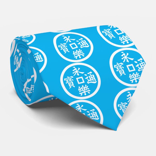 Eiraku coin neck tie (Rolled)