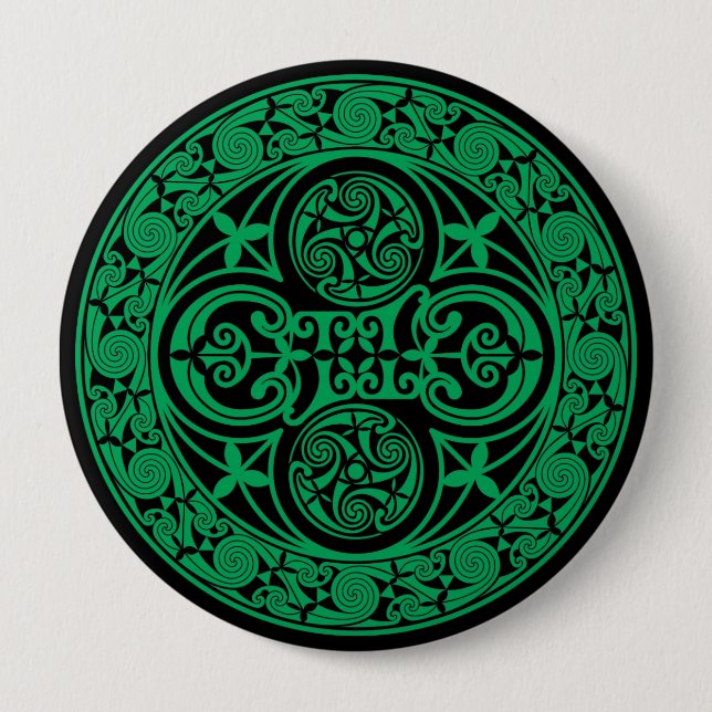 Eire: Celtic Irish ambigram Button (Front)