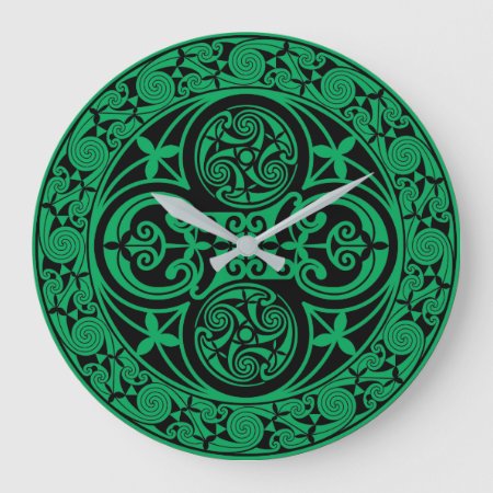 Eire Celtic Irish Ambigram Large Clock