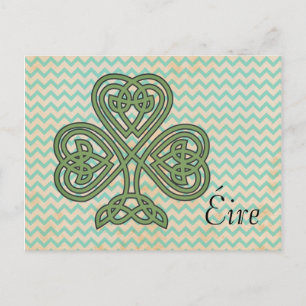 Éire Celtic Shamrock Postcard