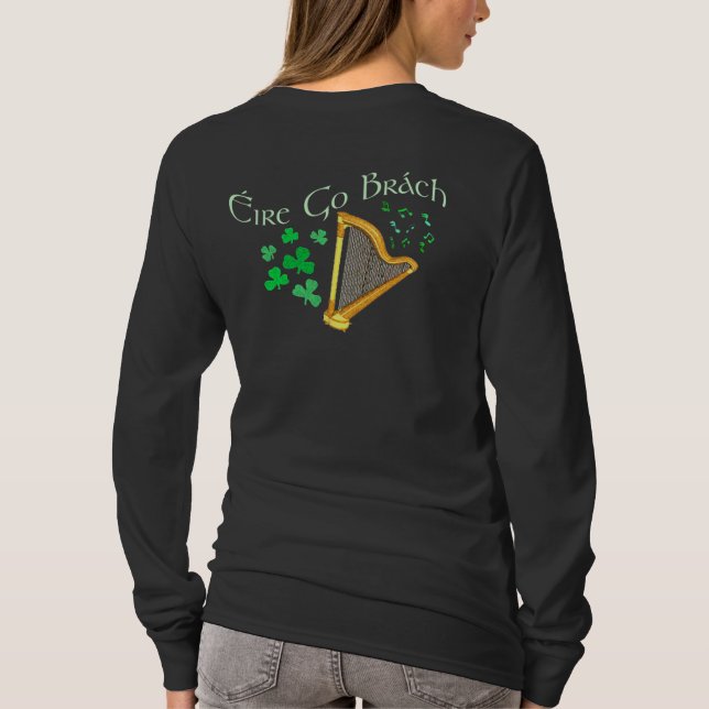 Eire Go Brach 2-Sided Women's Dark Shirts (Back)