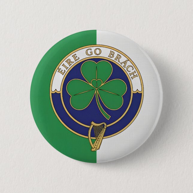 Éire go Brách - Ireland Forever Button (Front)