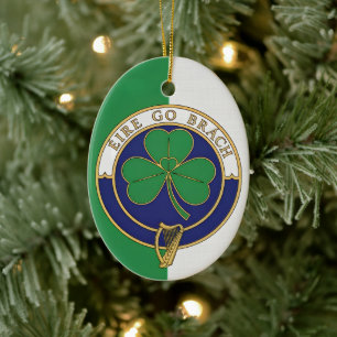 Éire go Brách - Ireland Forever Ceramic Ornament