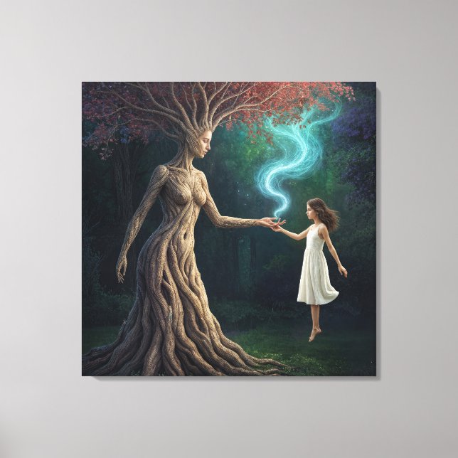 "Eirene’s Woodland Crossing” – A Surreal Reality Canvas Print (Front)