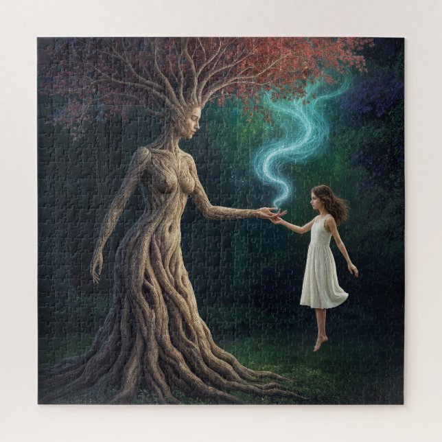 "Eirene’s Woodland Crossing” – A Surreal Reality Jigsaw Puzzle (Vertical)