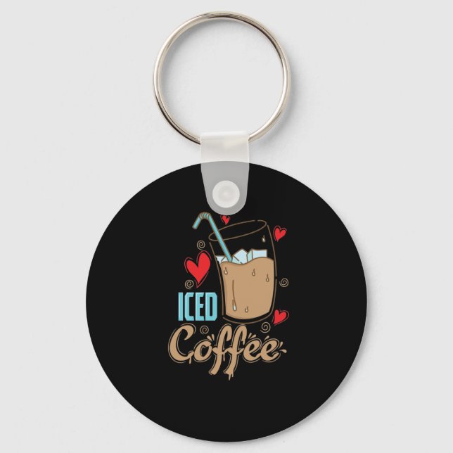 Eis Kaffee "Iced Coffee" Keychain (Front)