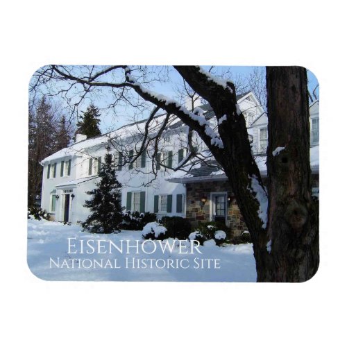 Eisenhower Home Winter Gettysburg PA Magnet