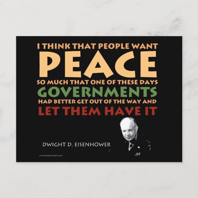 Eisenhower Post Card (Front)