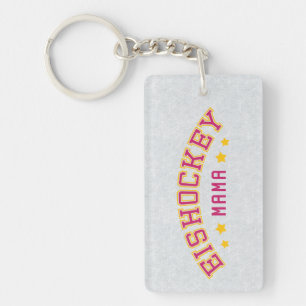 Eishockey Mama, German Hockey Mom Keychain