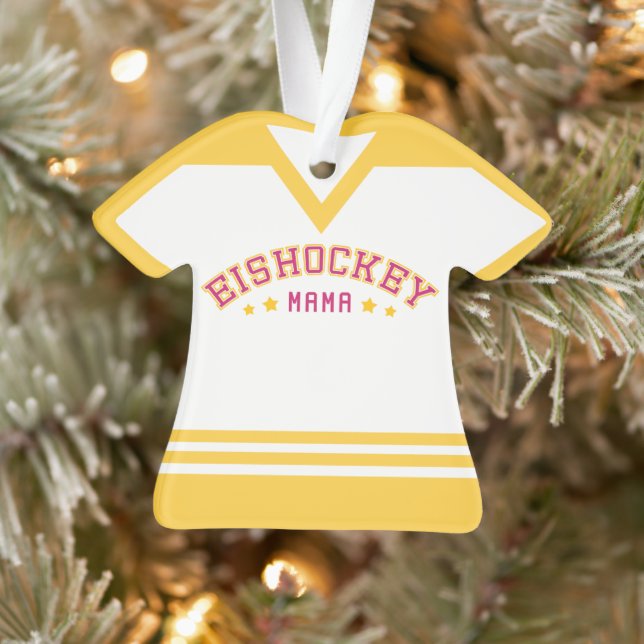 Eishockey Mama Hockey Mom German Ornament (Tree)