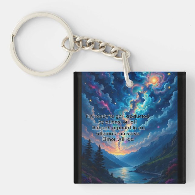 Either Will Do Keychain (Front)