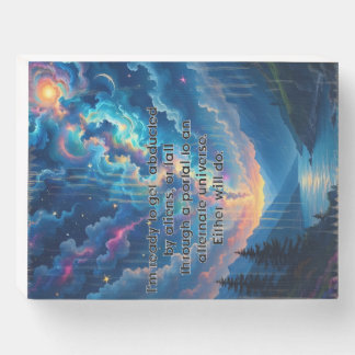 Either Will Do Wooden Box Sign