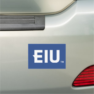 EIU Block Letter Car Magnet