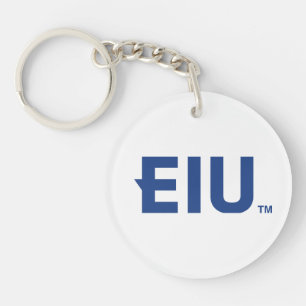 EIU Block Letter Keychain