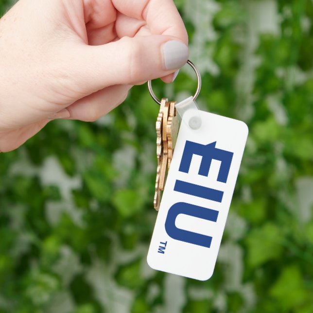 EIU Block Letter Keychain (Hand)