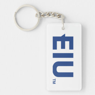 EIU Block Letter Keychain
