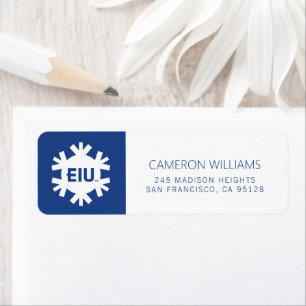 EIU Block Letter Label