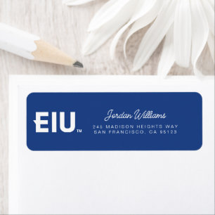 EIU Block Letter Label