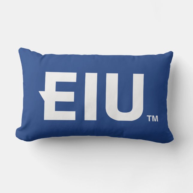 EIU Block Letter Lumbar Pillow (Front)
