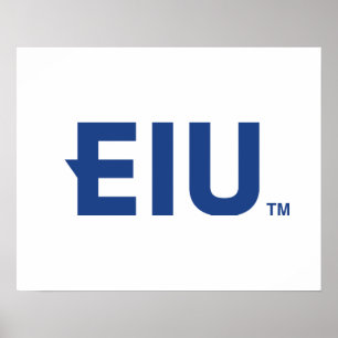 EIU Block Letter Poster