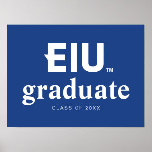 EIU Block Letter Poster
