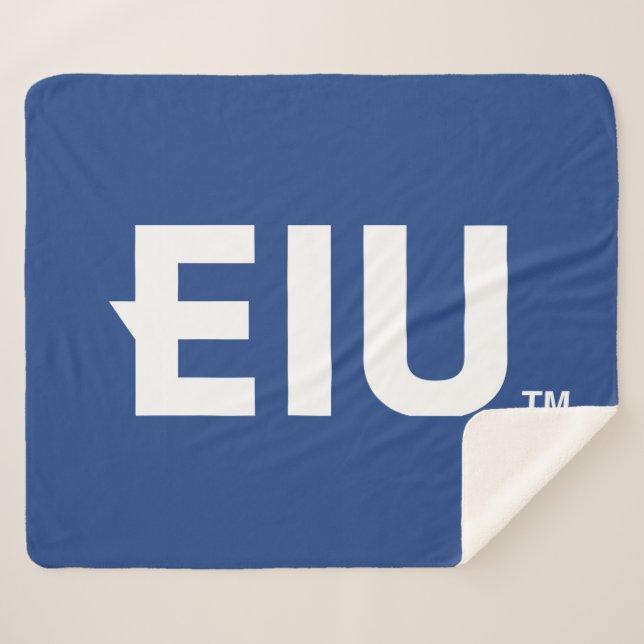 EIU Block Letter Sherpa Blanket (Front (Horizontal))