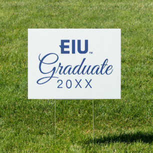 EIU Block Letter Sign