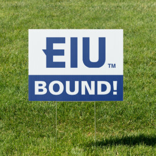 EIU Block Letter Sign