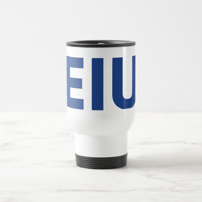 EIU Block Letter Travel Mug (Center)