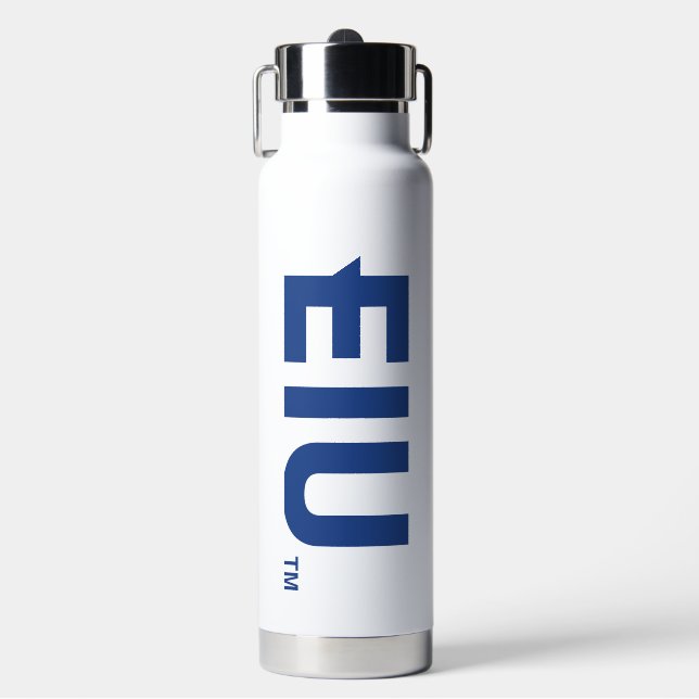 EIU Block Letter Water Bottle (Front)