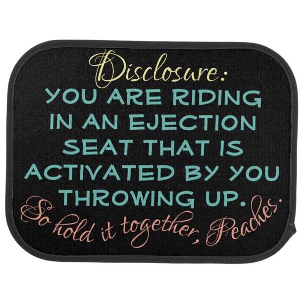 Funny So So Car Floor Mats Zazzle