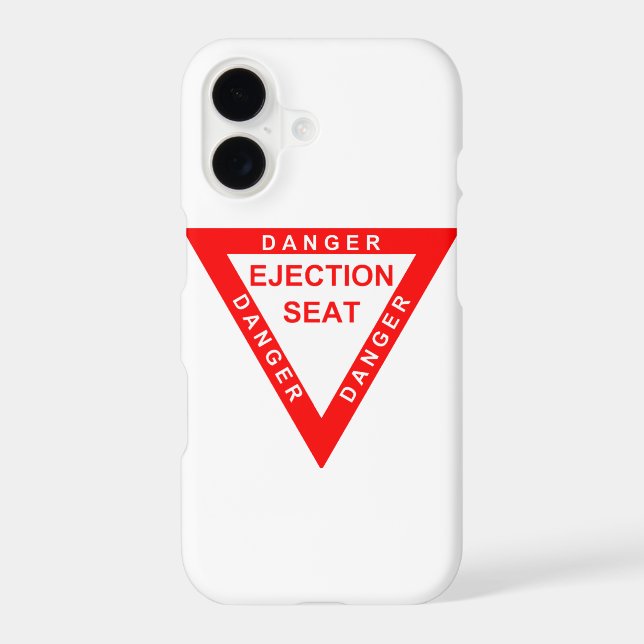 EJECTION SEAT - DANGER IPHONE CASE (Back)