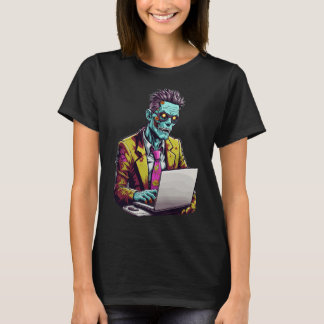 Ejecutivo zombi: horas extra de trabajo | Hallowee T-Shirt
