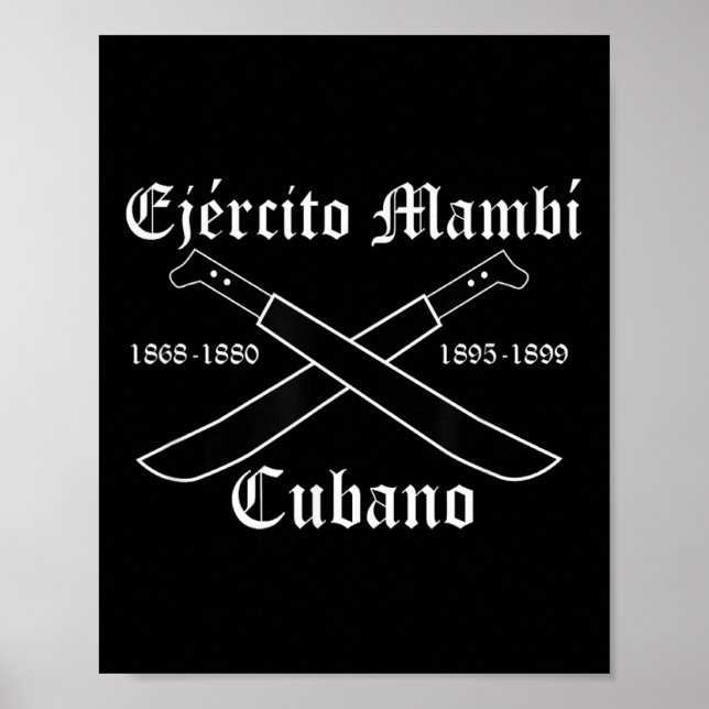 Ejercito Mambi Cubano Cuban War Of Independence Cu Poster (Front)
