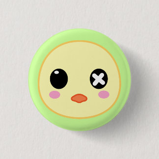Ejiki the Chick Head Pinback Button