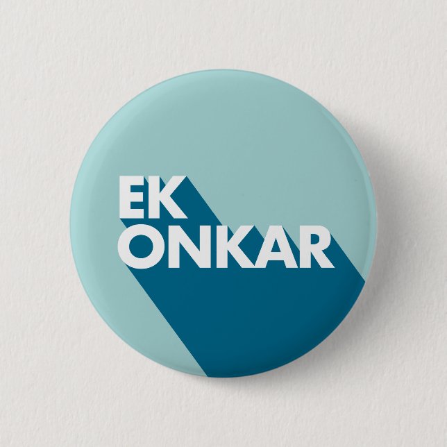 Ek Onkar Contemporary SIkh Badge Button (Front)
