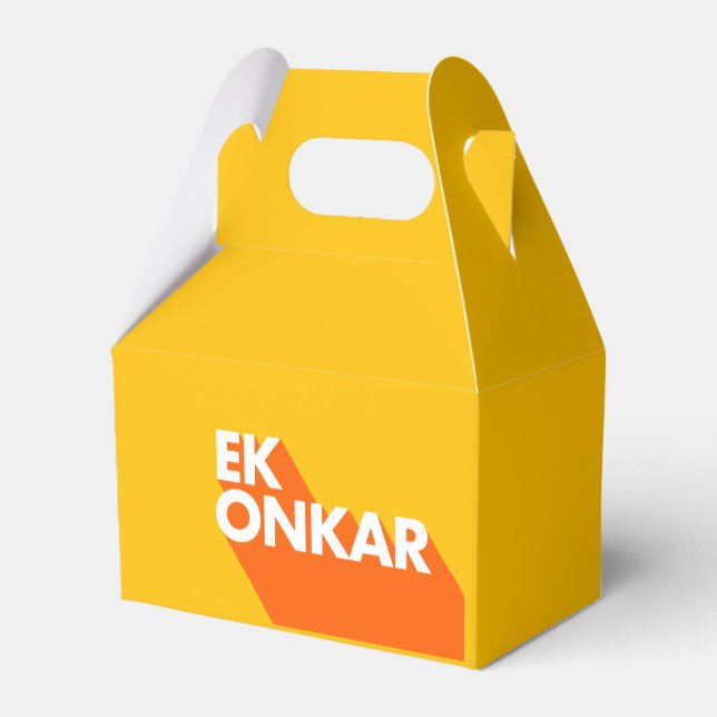 Ek Onkar Contemporary SIkh Favour Box (Back Side)