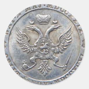Ekaterine II / Queen Catherine II, Russia Classic Round Sticker